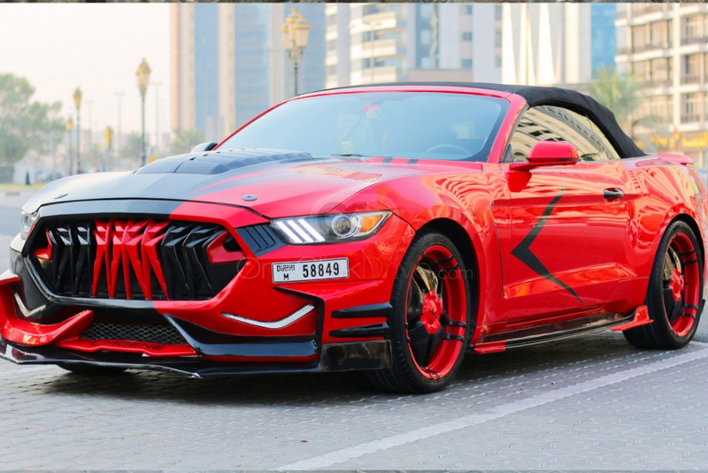 rojo Vado Mustang EcoBoost Convertible V4 2018